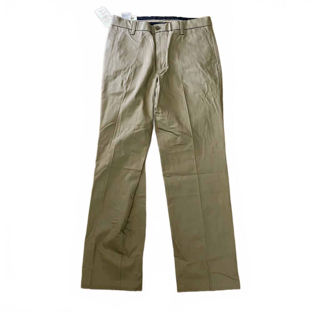 Dockers W32XL32 Relaxed Fit Washed Canvas Khaki Pants